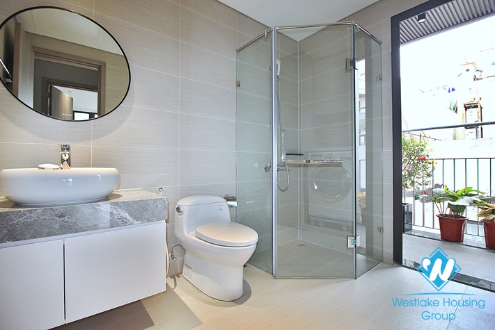 Beautiful 03 bedrooms apartment with nice terrace for rent in Tay Ho District 